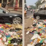 BMW car dumped
