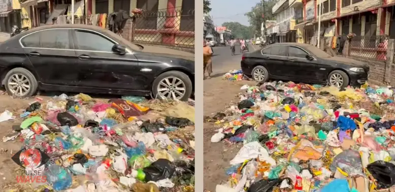 BMW car dumped
